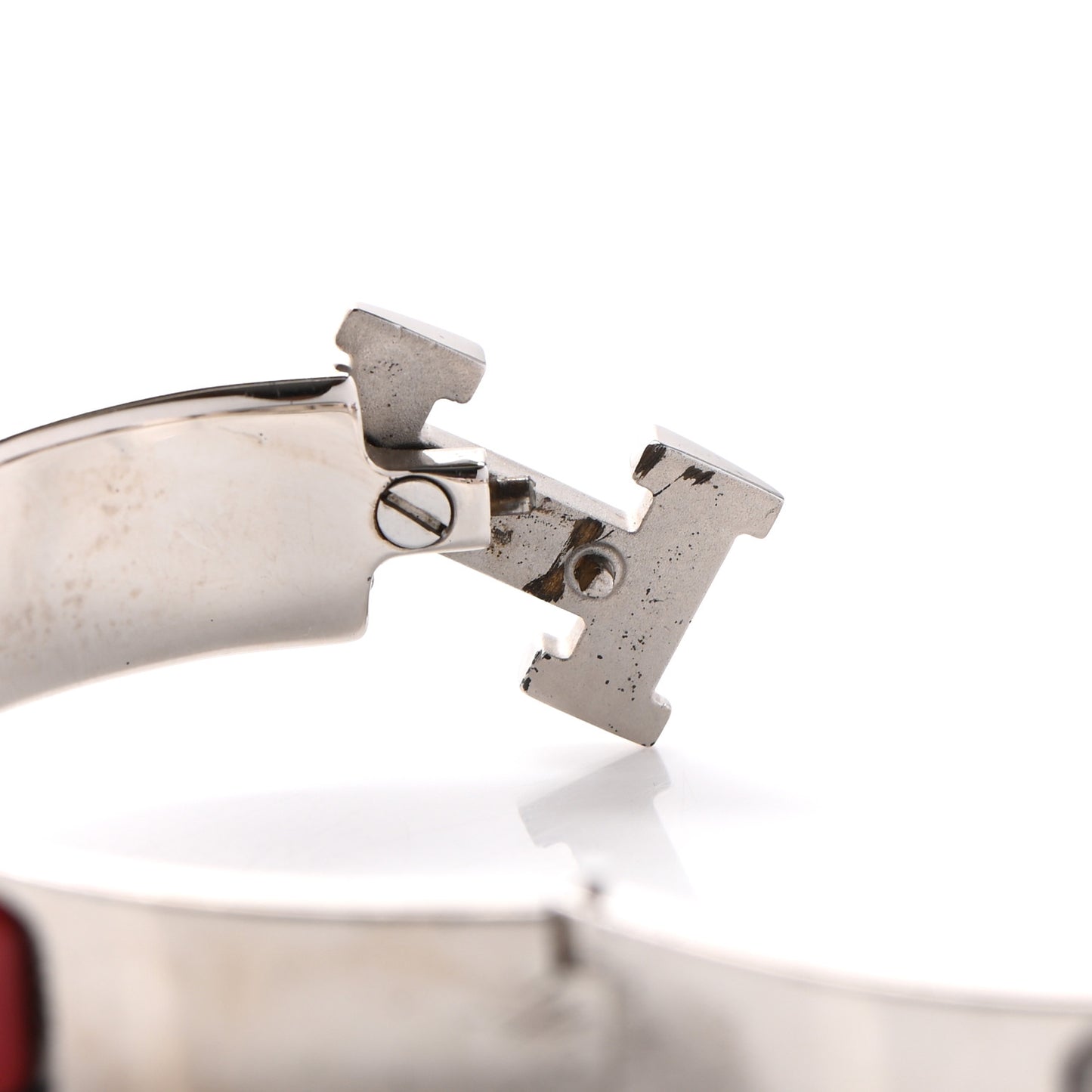 Enamel Narrow Clic Clac H Bracelet PM Red
