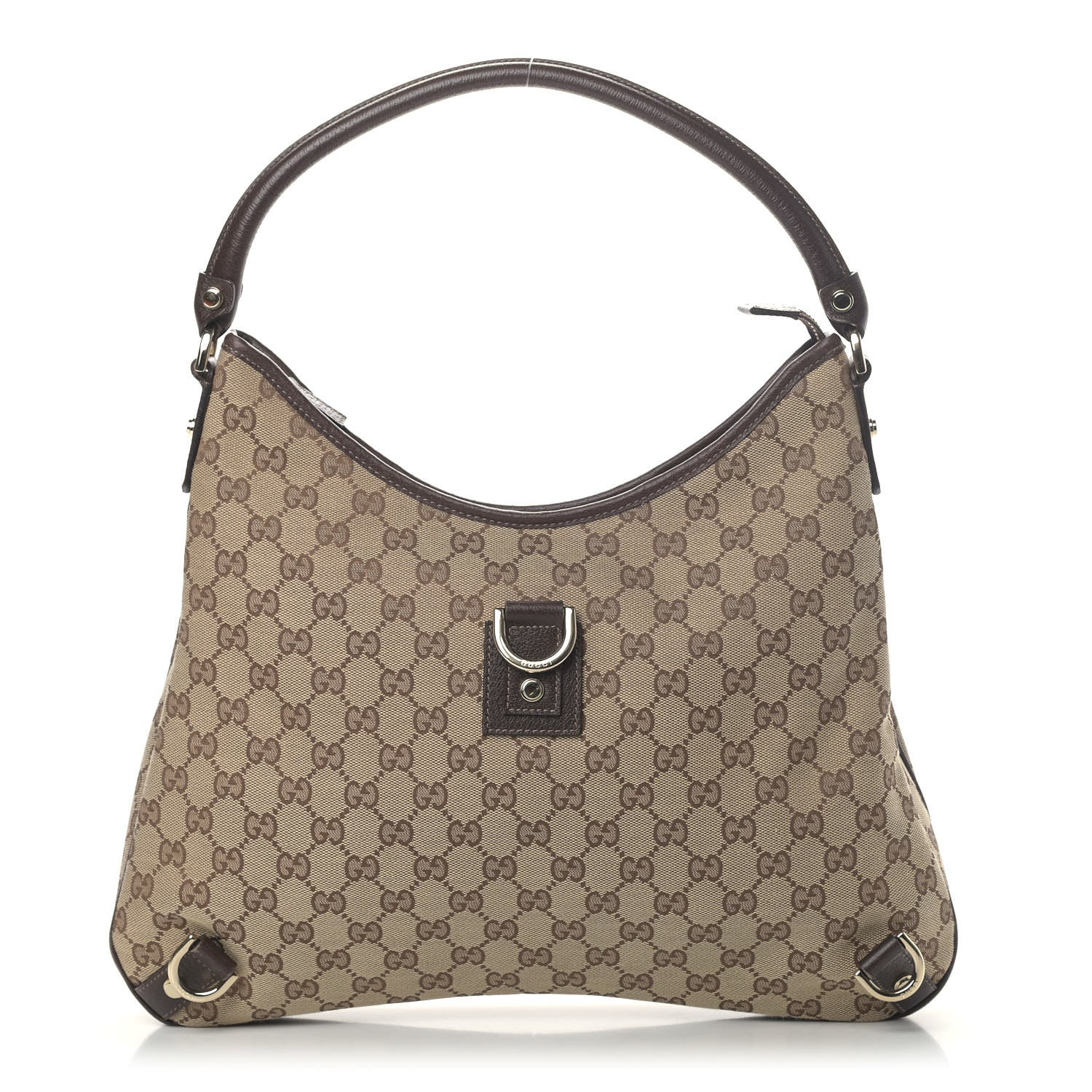Gucci Monogram Large Abbey D Ring Hobo Dark Brown 1 of 6