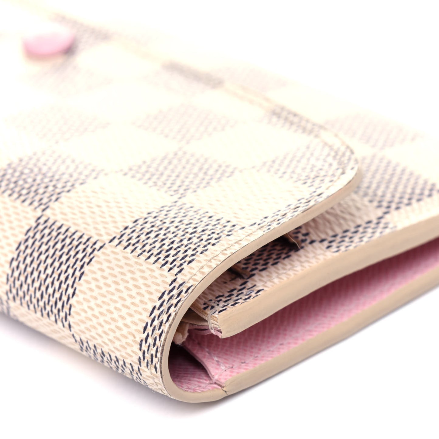Damier Azur Emilie Wallet Rose Ballerine