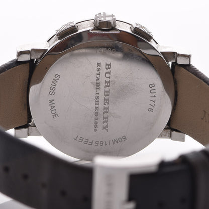 Burberry Stainless Steel Calfskin 40mm Chronograph Quartz Watch Black BU1776 6 of 8