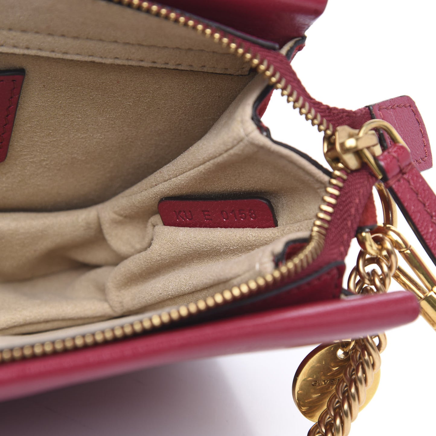 Goatskin Suede Cross 3 Crossbody Bag Fig Pink Cherry