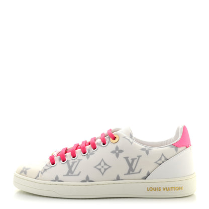 Louis Vuitton Technical Fabric Calfskin Monogram Frontrow Sneakers 35.5 Pink 1 of 10
