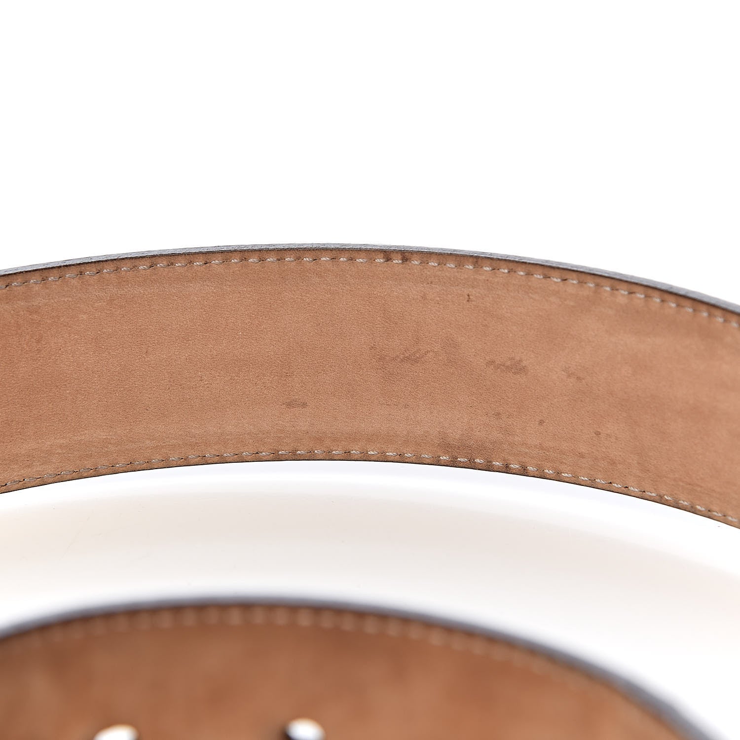 Gucci Calfskin Web Interlocking G Belt 100 40 Dark Brown 8 of 8
