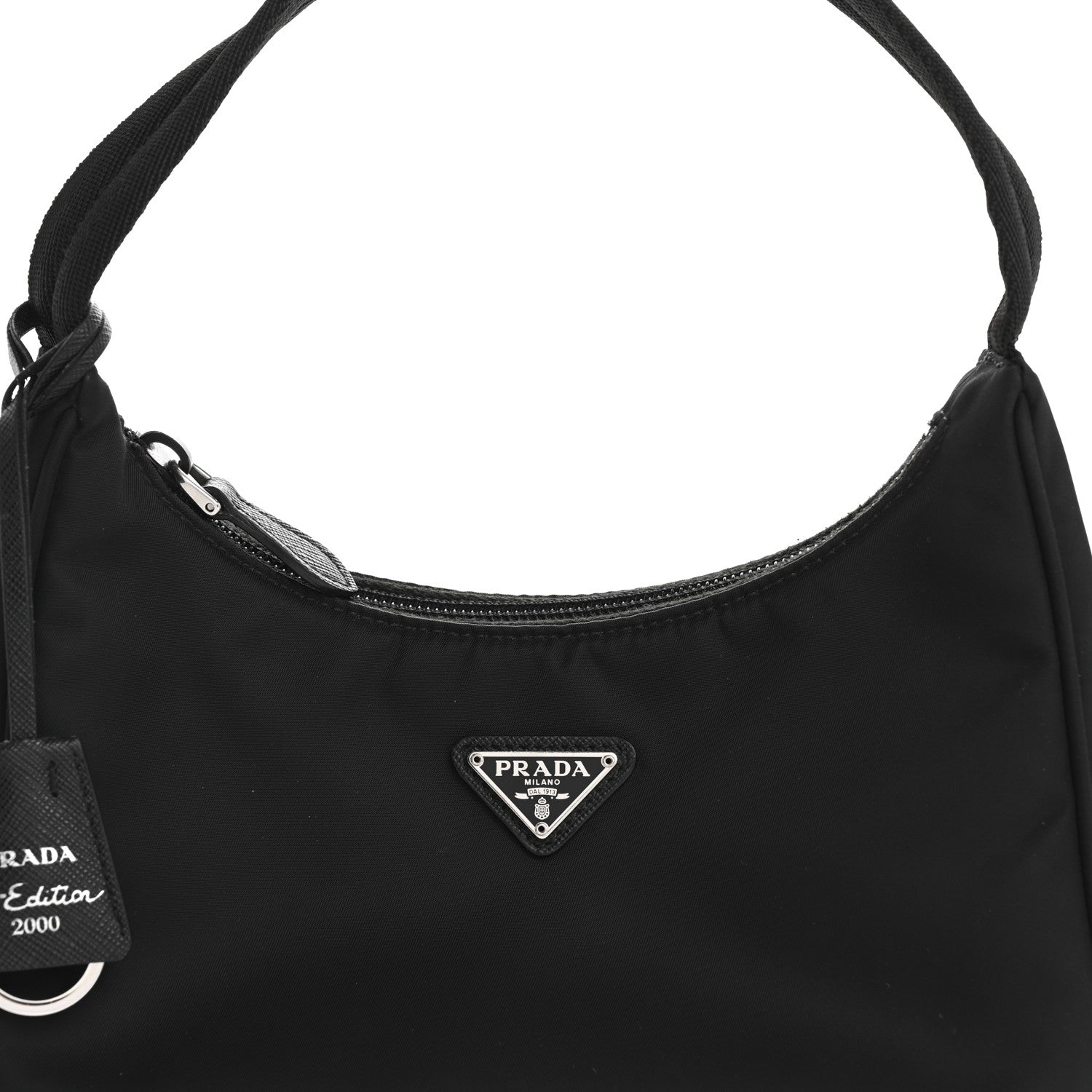 Prada Tessuto Nylon Mini Re-Edition 2000 Bag Black 9 of 14