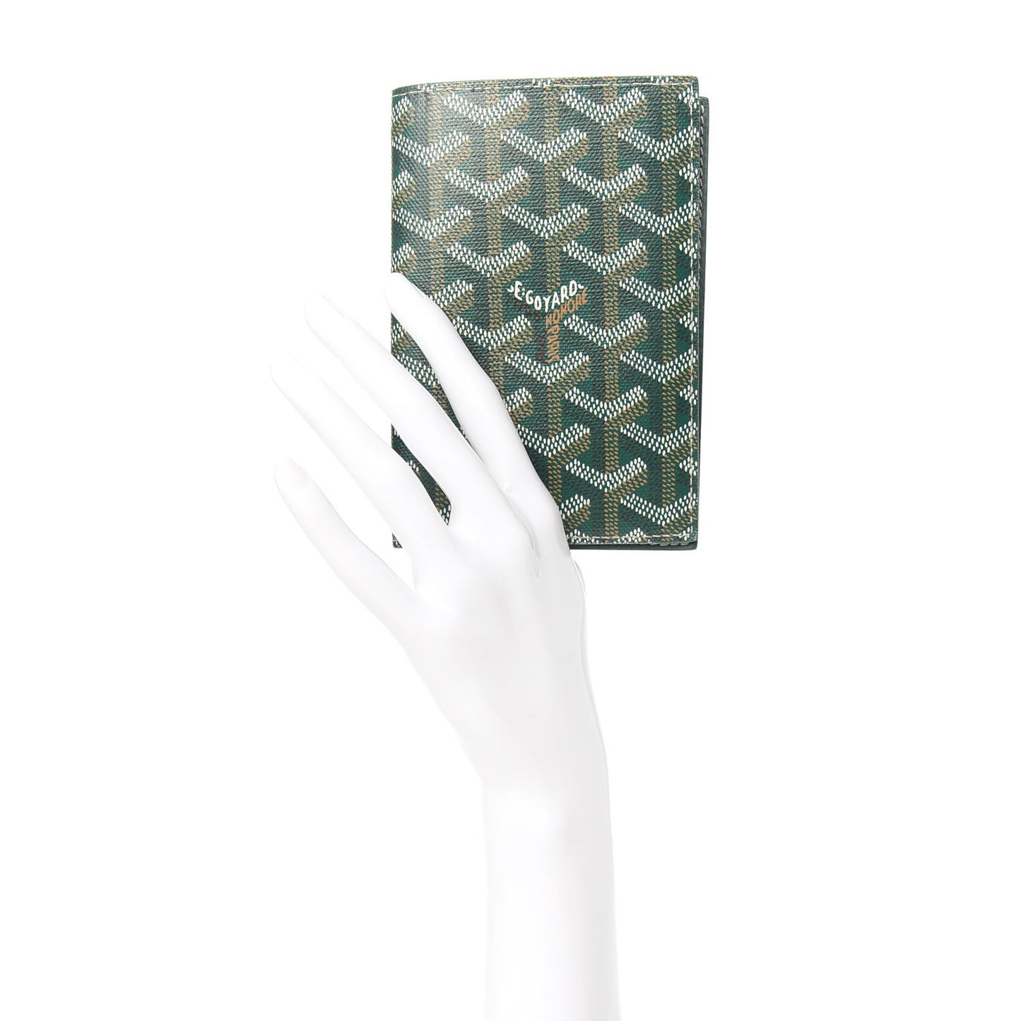 Goyardine Passport Wallet Green