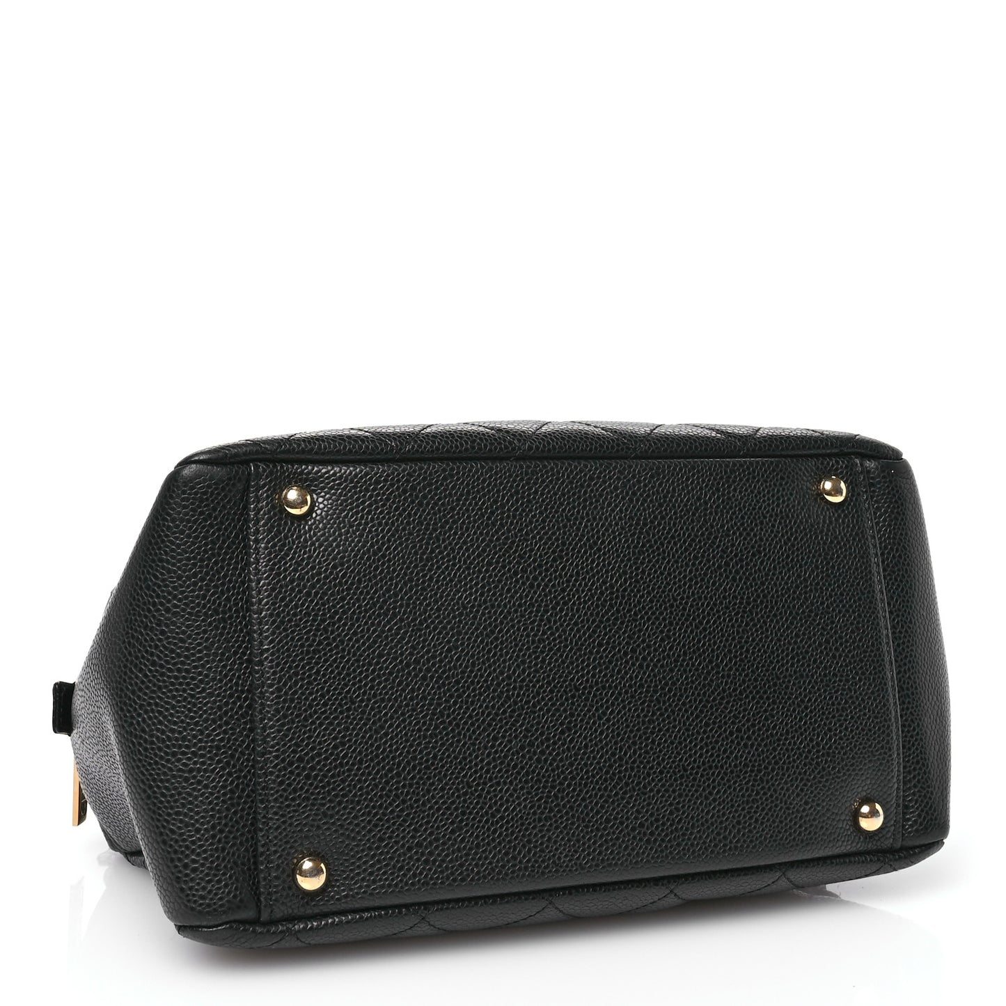 Caviar Quilted Petit Timeless Tote PTT Black