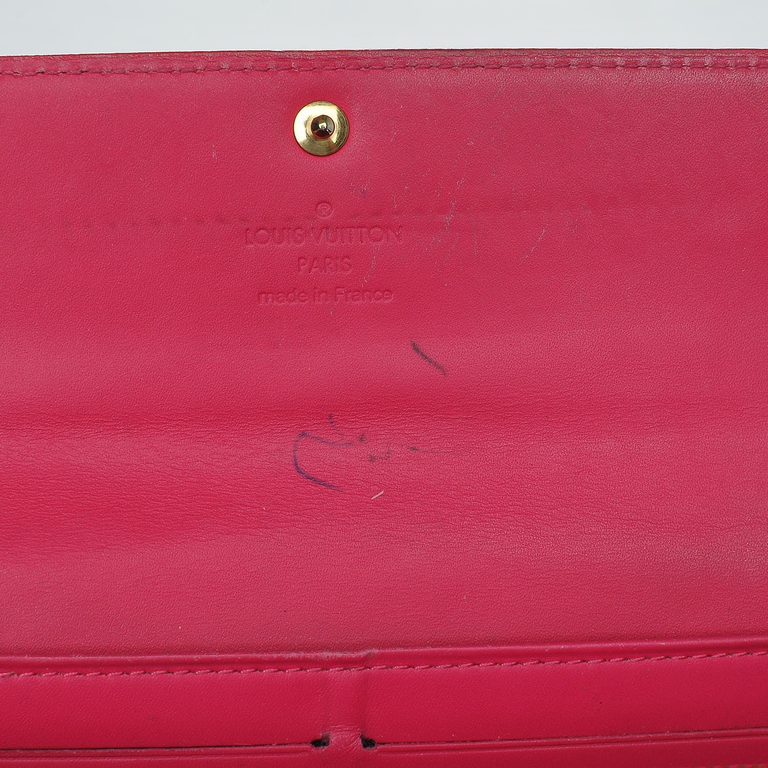 Louis Vuitton Vernis Sarah Wallet Rose Pop 8 of 11
