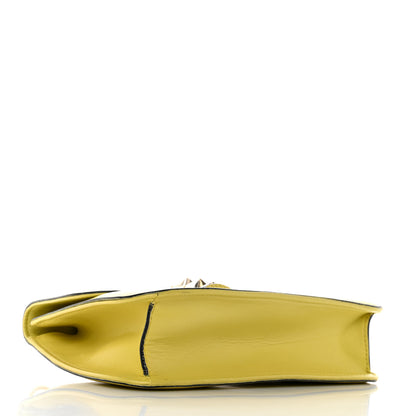Valentino Garavani Vitello Medium Glam Lock Rockstud Flap Naples Yellow 3 of 15