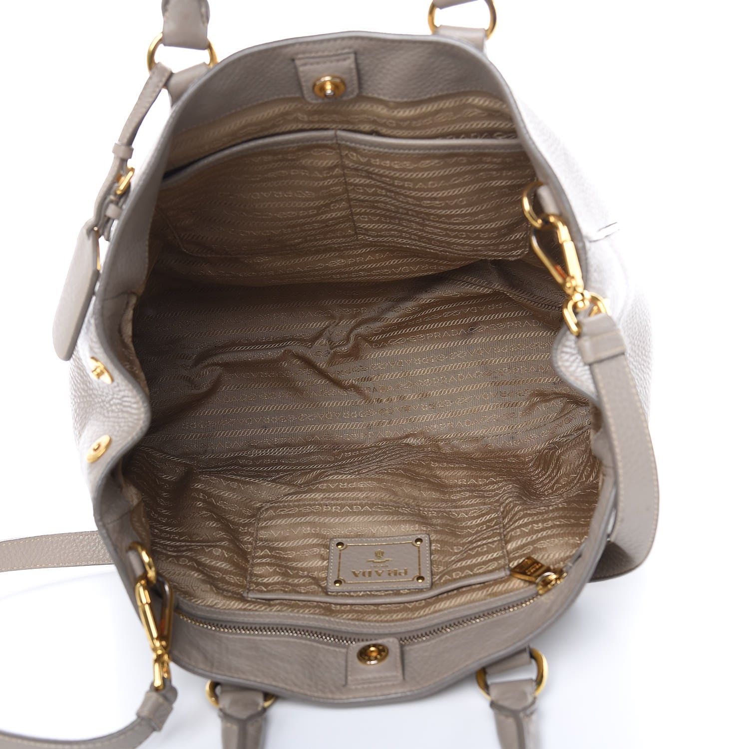Prada Vitello Daino Tote Argilla 5 of 22