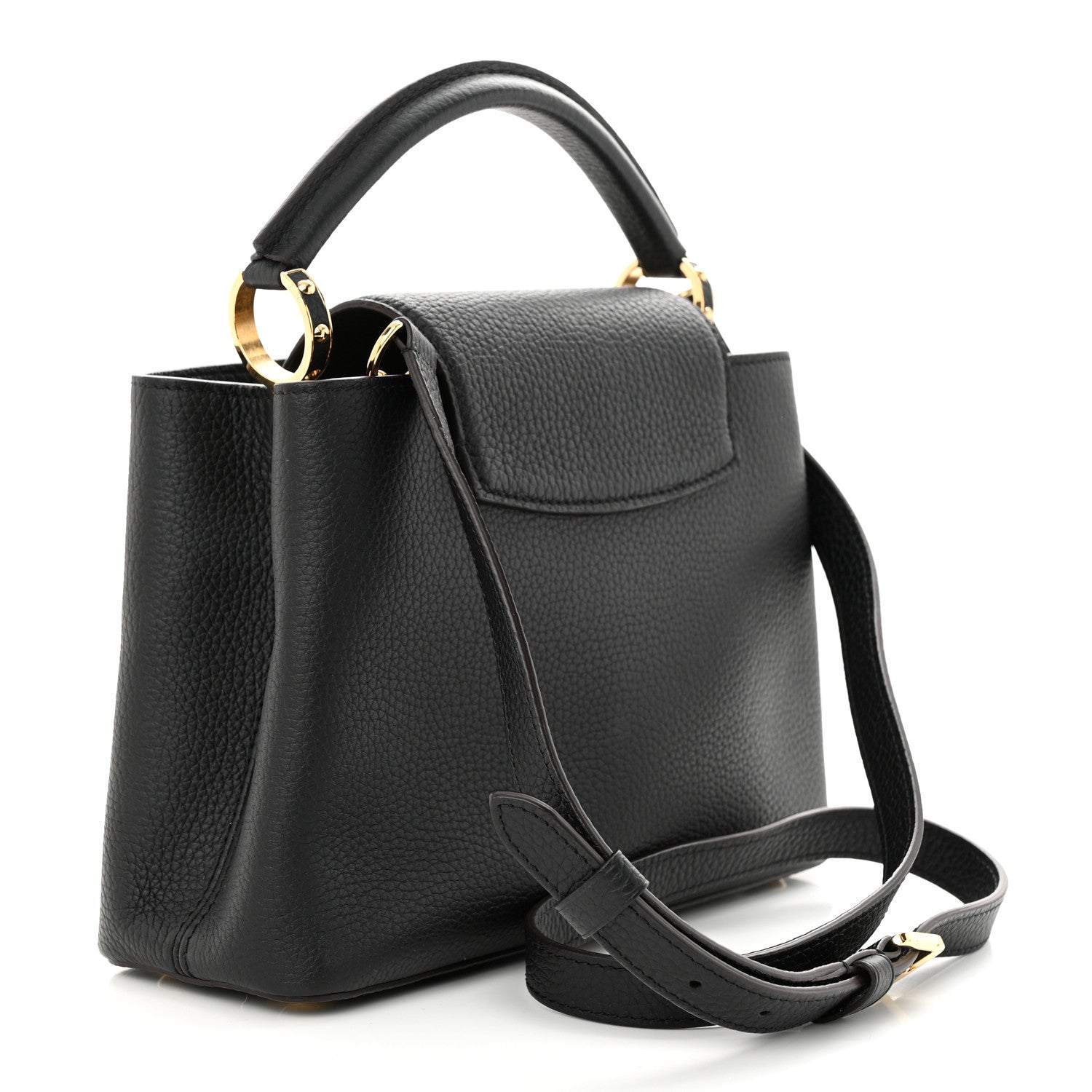 Louis Vuitton Taurillon Capucines BB Black 3 of 9