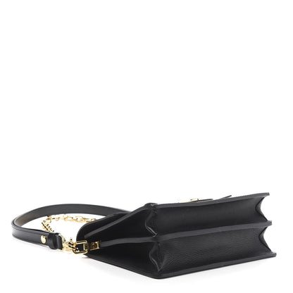 Louis Vuitton Smooth Calfskin Dauphine MM Black 4 of 11