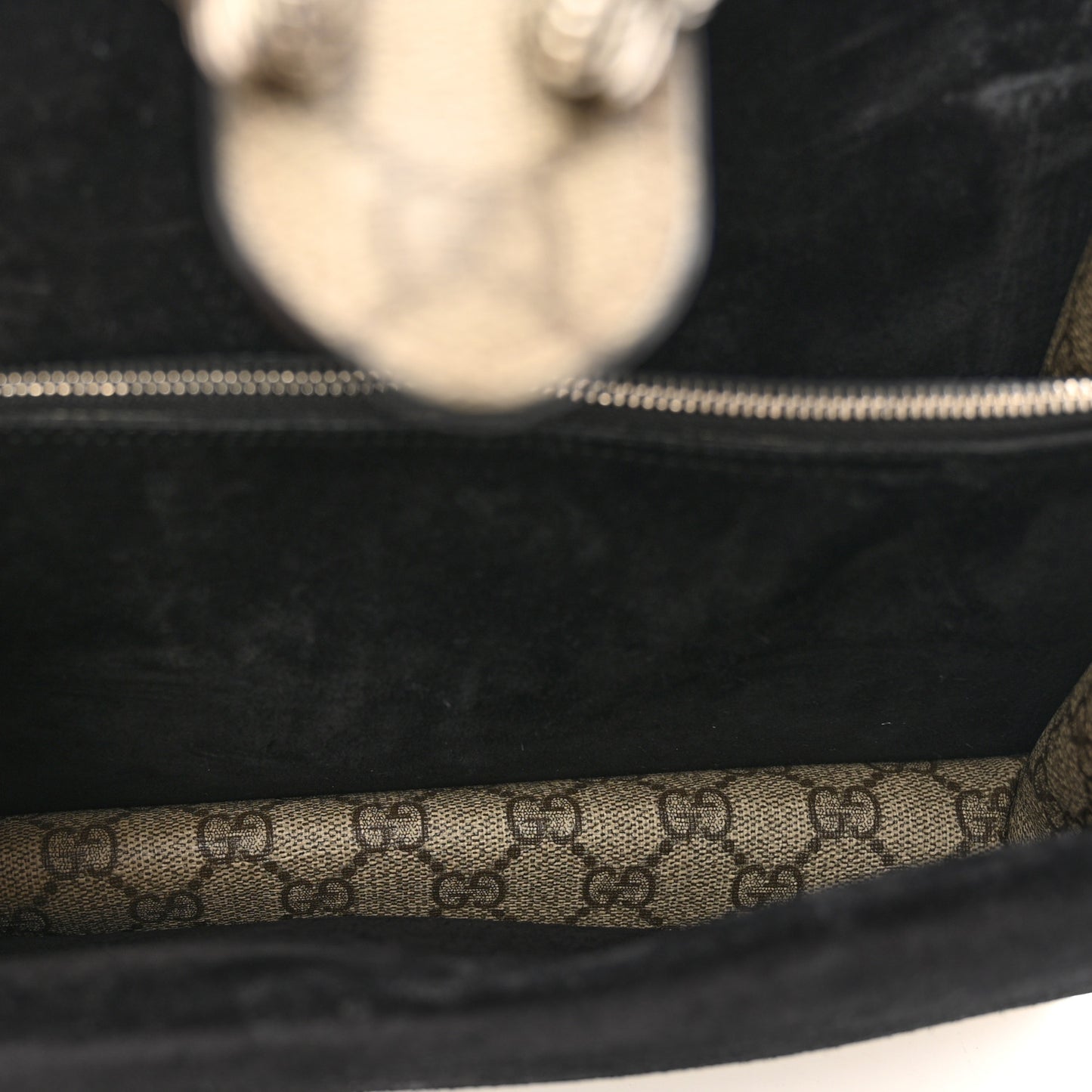 GG Supreme Monogram Small Dionysus Shoulder Bag Black