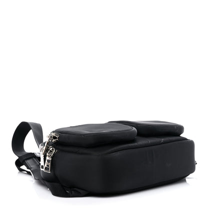 Prada Tessuto Nylon Pocket Top Handle Cargo Backpack Black 3 of 7