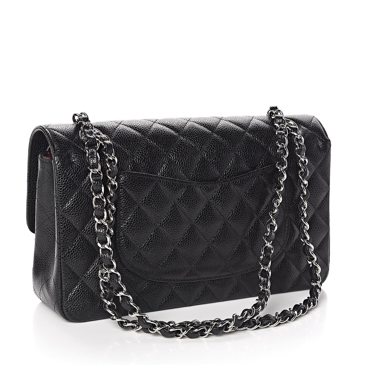 Chanel Caviar Quilted Medium Double Flap Black 3 of 10