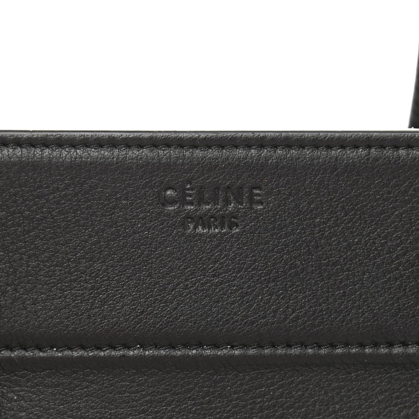 Grained Calfskin Medium Phantom Luggage Black