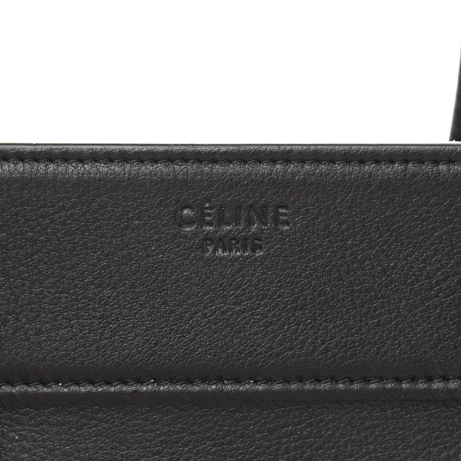 Celine Grained Calfskin Medium Phantom Luggage Black 6 of 10