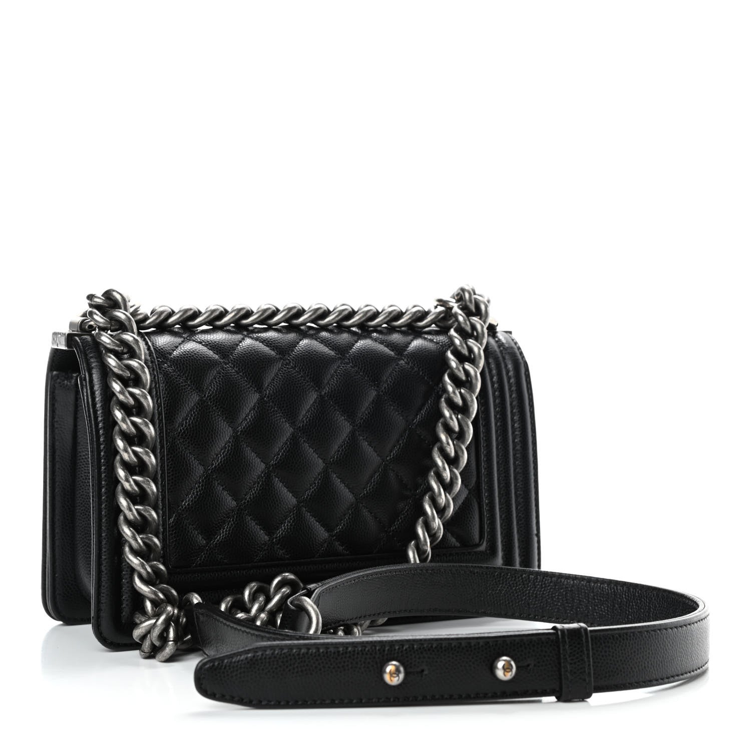 Chanel Caviar Quilted Small Boy Flap Black 2 of 5