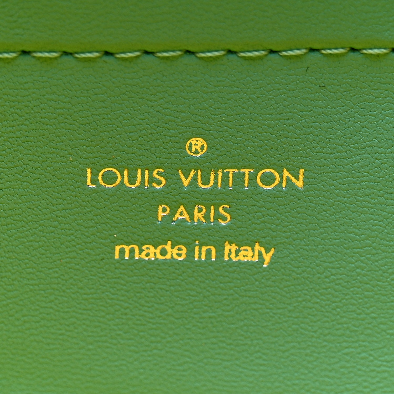 Louis Vuitton Lambskin Embossed Monogram Vuittamins Pochette Coussin Menthe Jaune 6 of 12