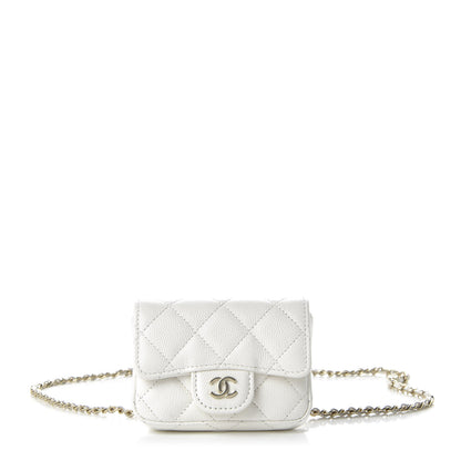 Chanel Caviar Quilted Belt Bag White 1 of 12