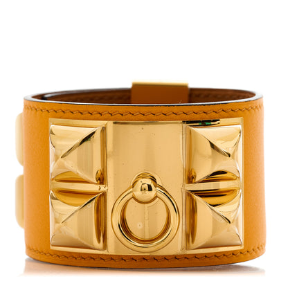 Hermes Swift Collier De Chien CDC Bracelet S Jaune D'Or 3 of 5