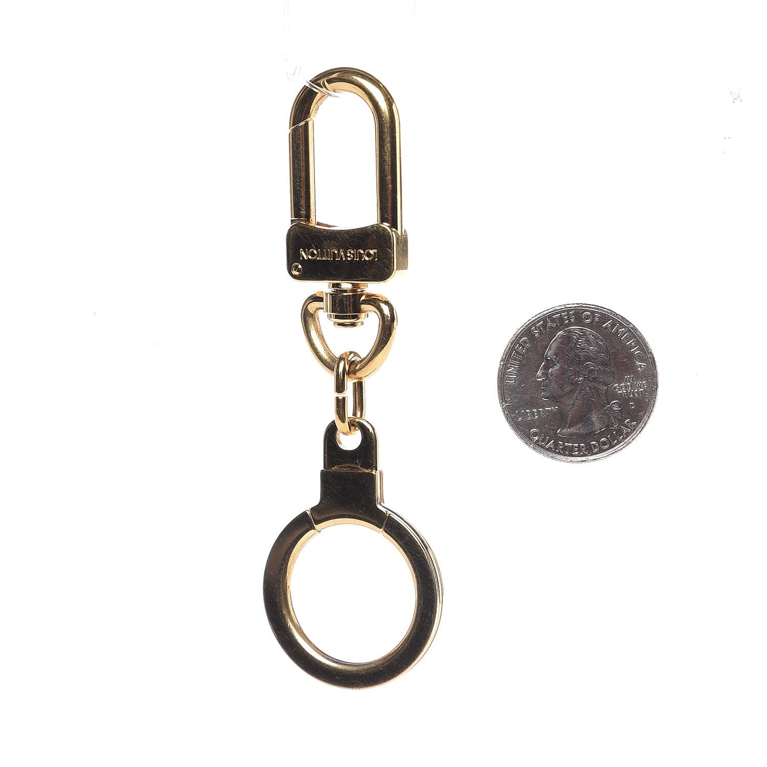 Louis Vuitton Pochette Extender Key Ring Gold 2 of 2