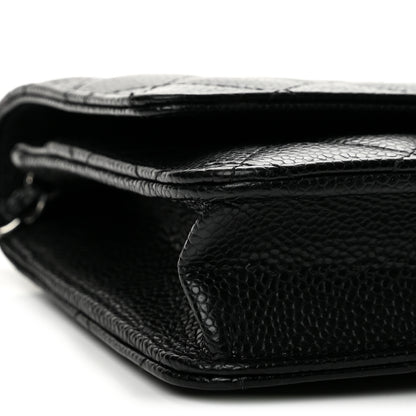 Chanel Caviar Quilted Wallet on Chain WOC Black 10 of 13
