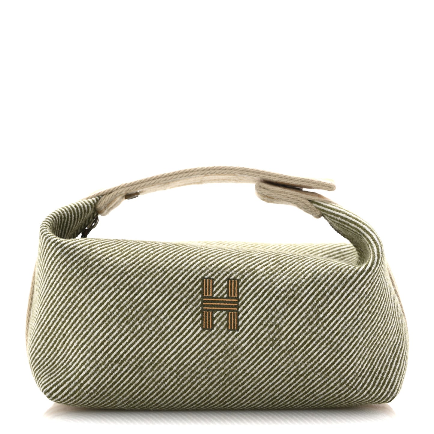 Wool Small Bride-A-Brac H Natte Pouch Vert Foret