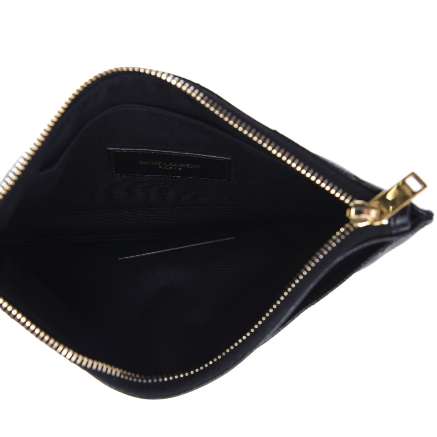 Grain De Poudre Chevron Monogram Bill Pouch Black