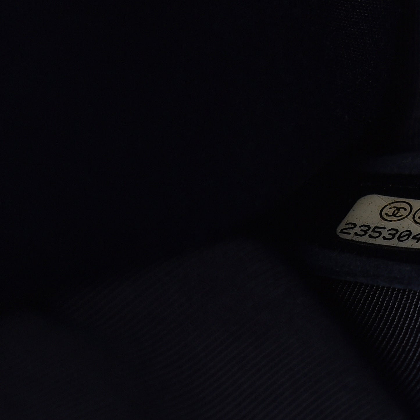 Calfskin Quilted Large Boy Tote Navy