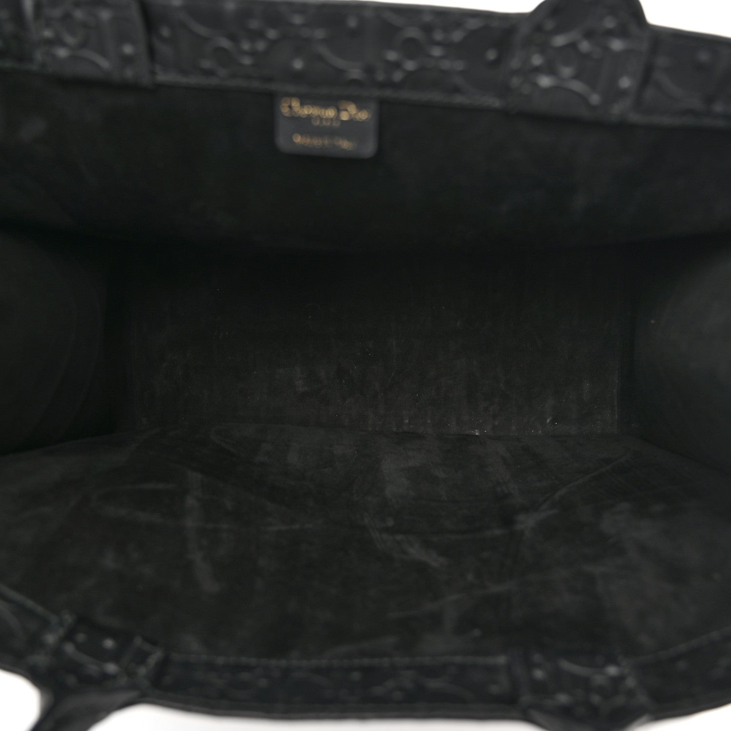 Christian Dior Oblique Calfskin Embossed Large Book Tote Black 5 of 11