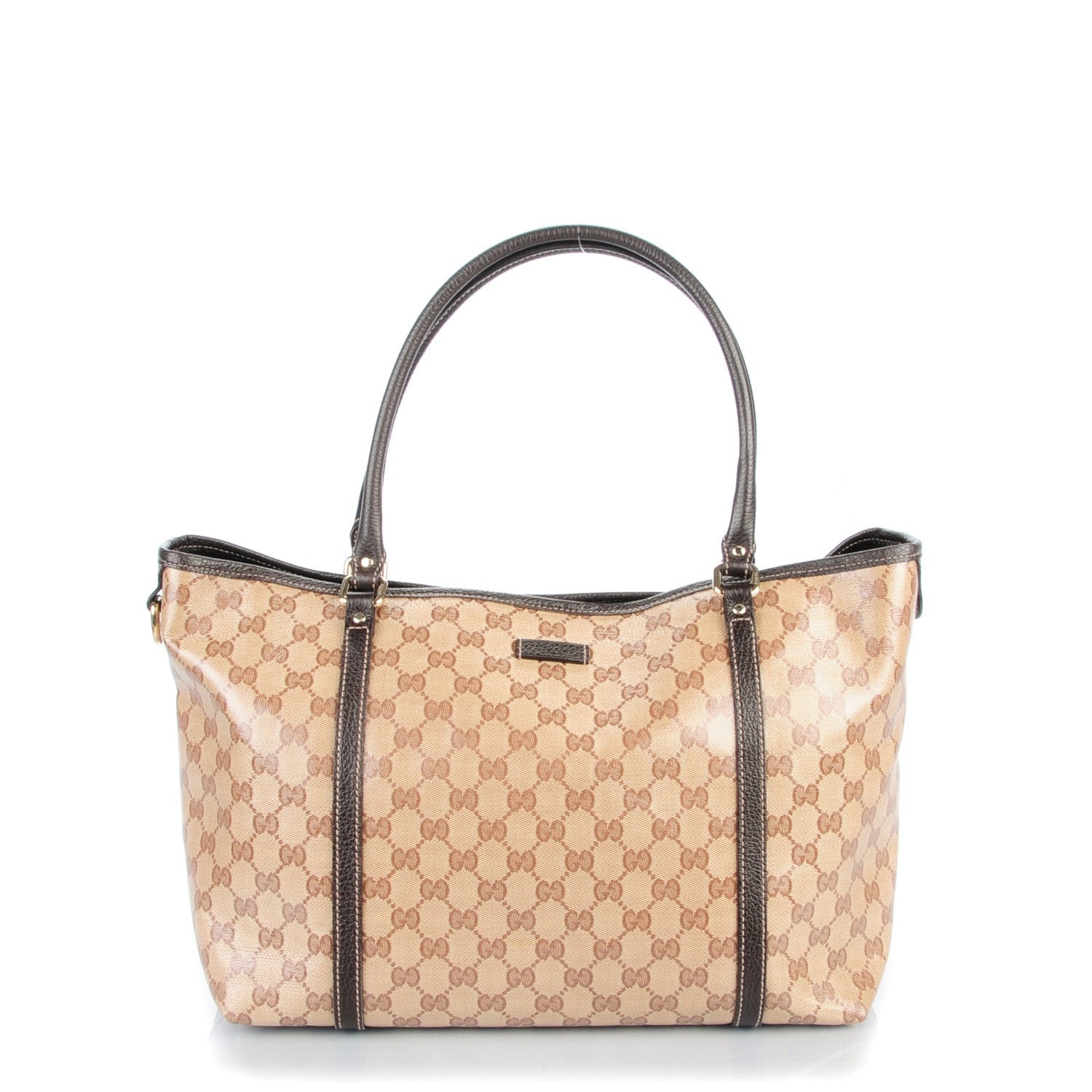 Gucci Crystal Monogram Medium Joy Tote Beige Ebony Testa di Moro 1 of 7