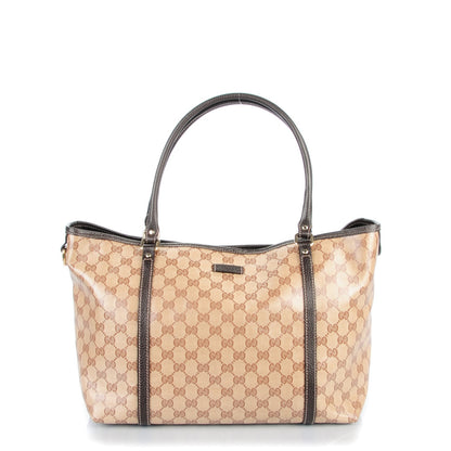 Gucci Crystal Monogram Medium Joy Tote Beige Ebony Testa di Moro 1 of 7