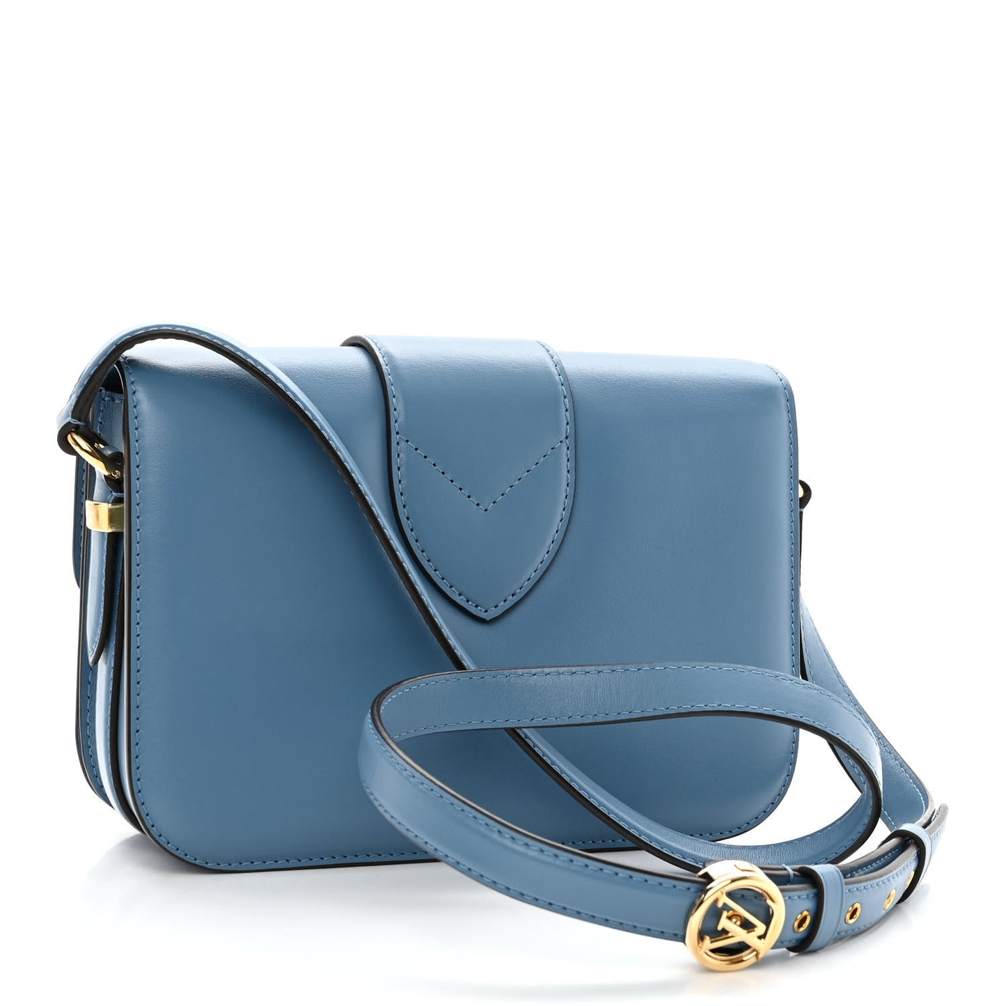 Smooth Calfskin LV Pont 9 Bleu Orage