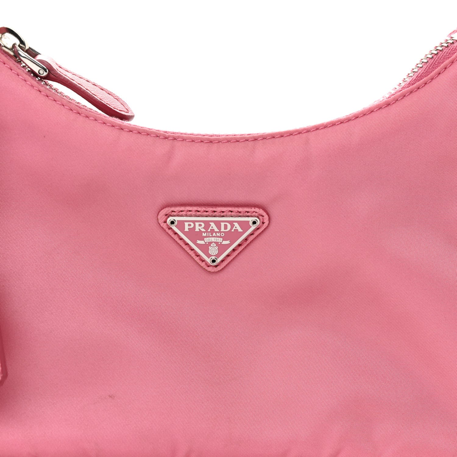 Prada Re-Nylon Saffiano Mini Re-Edition 2005 Bag Rosa 7 of 9
