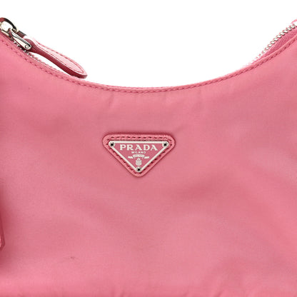 Prada Re-Nylon Saffiano Mini Re-Edition 2005 Bag Rosa 7 of 9