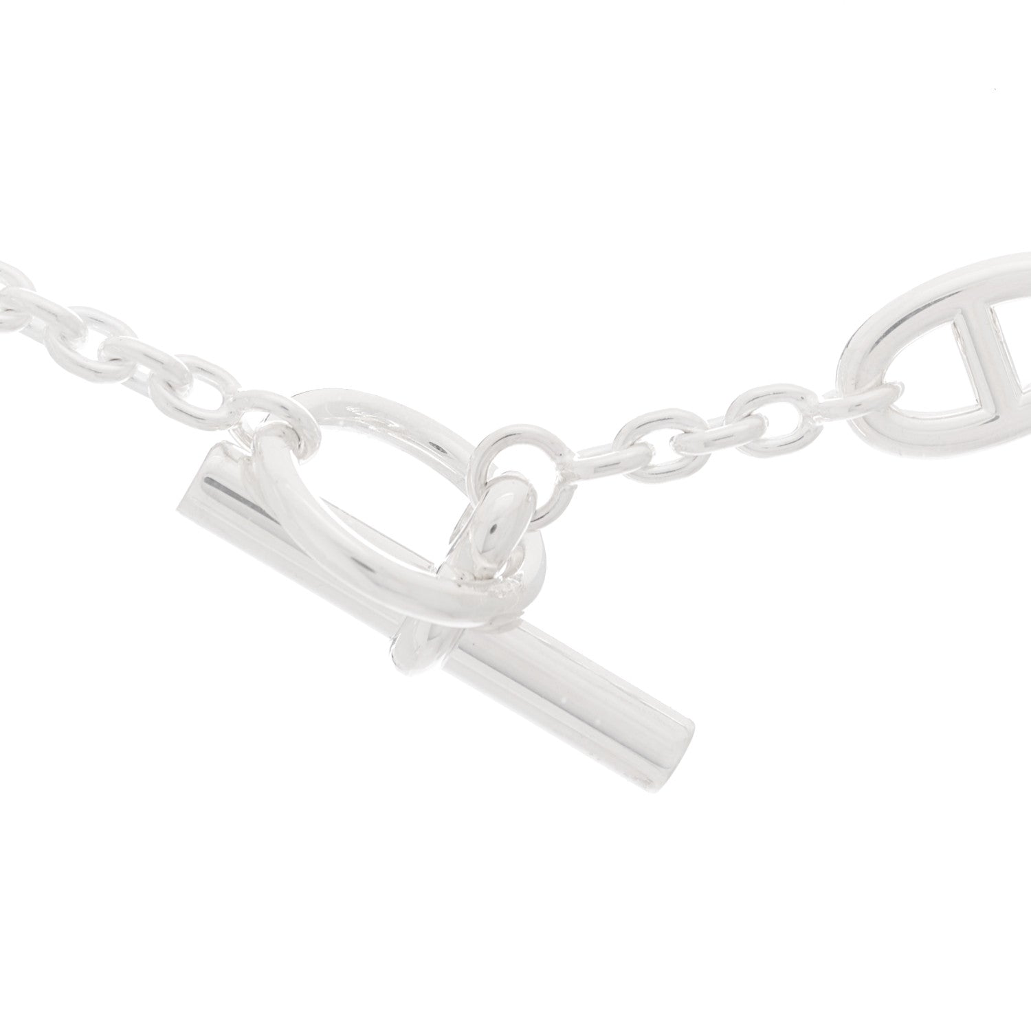 Hermes Sterling Silver Farandole Necklace 160 4 of 6