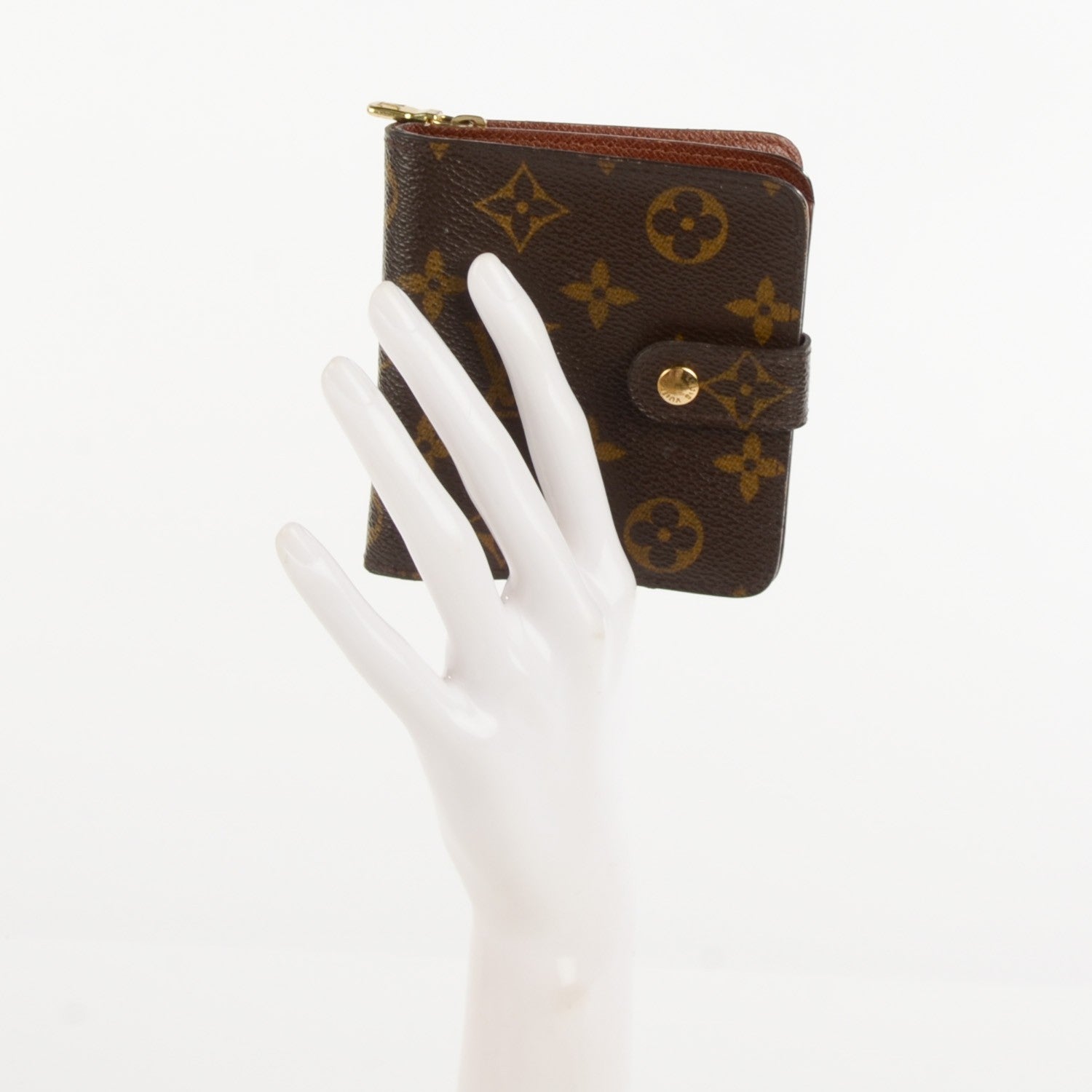 Louis Vuitton Monogram Compact Zippe Zipped Wallet 2 of 8