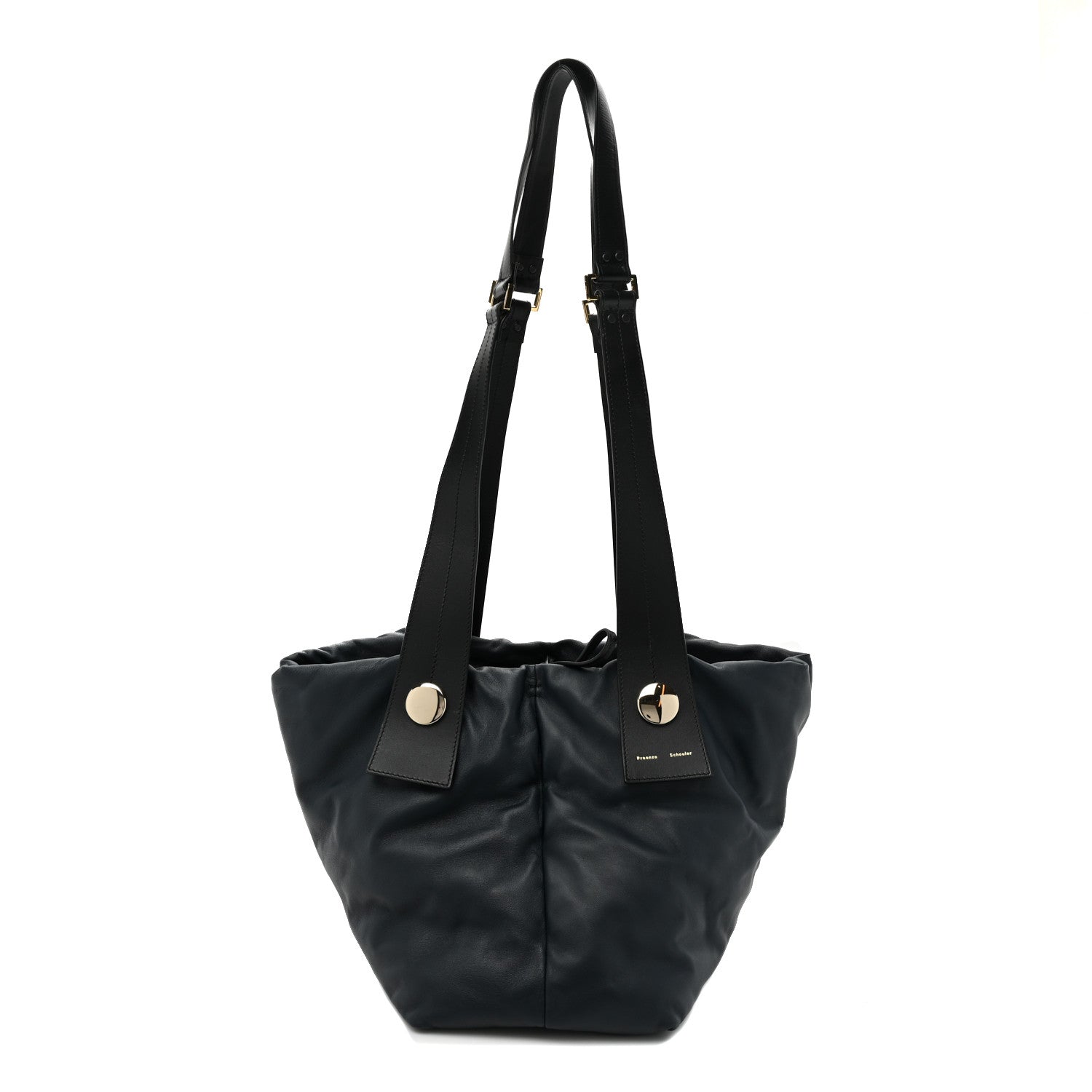 Proenza Schouler Lambskin Large Puffy Tobo Tote Navy 1 of 16