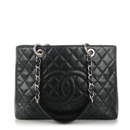 Chanel Caviar Quilted Grand Shopping Tote GST Black 1 of 7