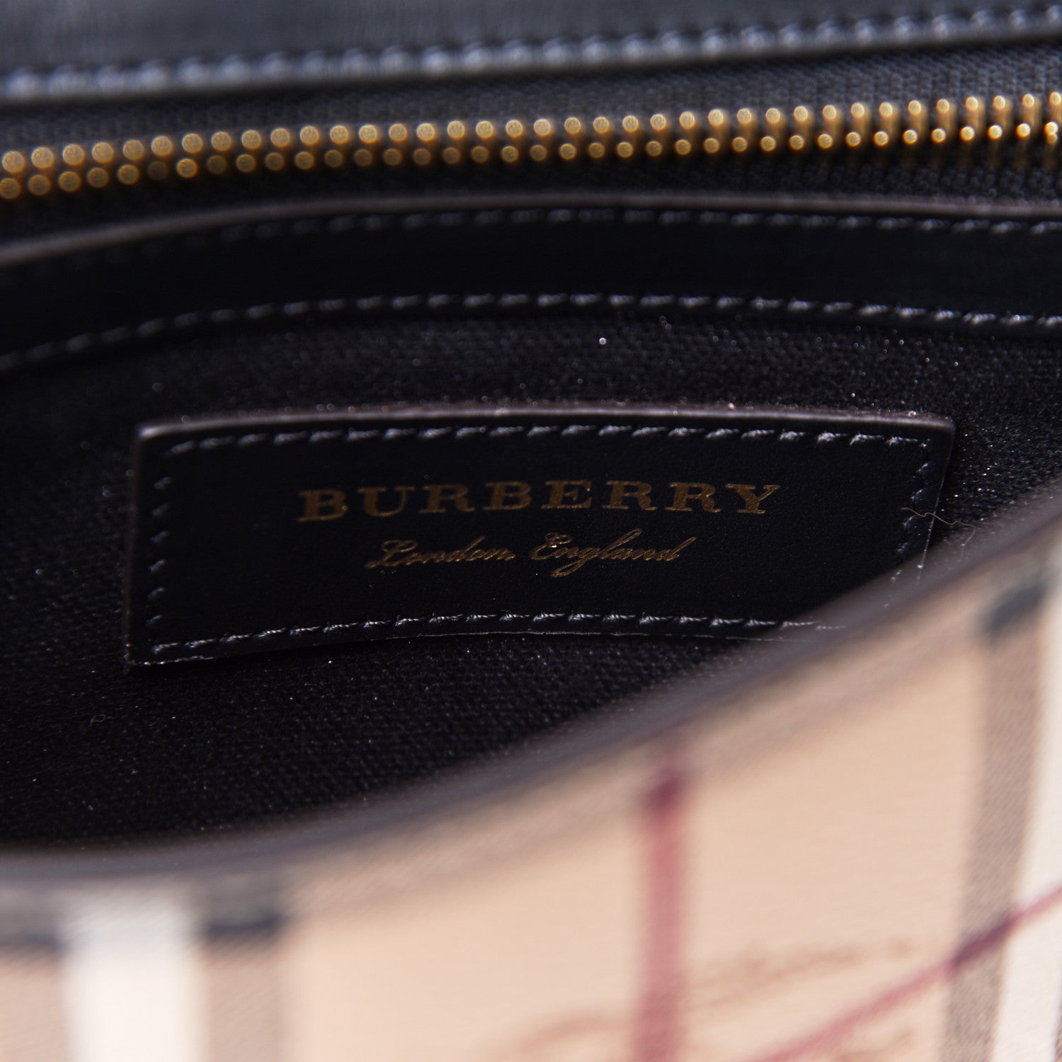 Burberry Haymarket Check Small Loxley Crossbody Bright Toffee 8 of 12