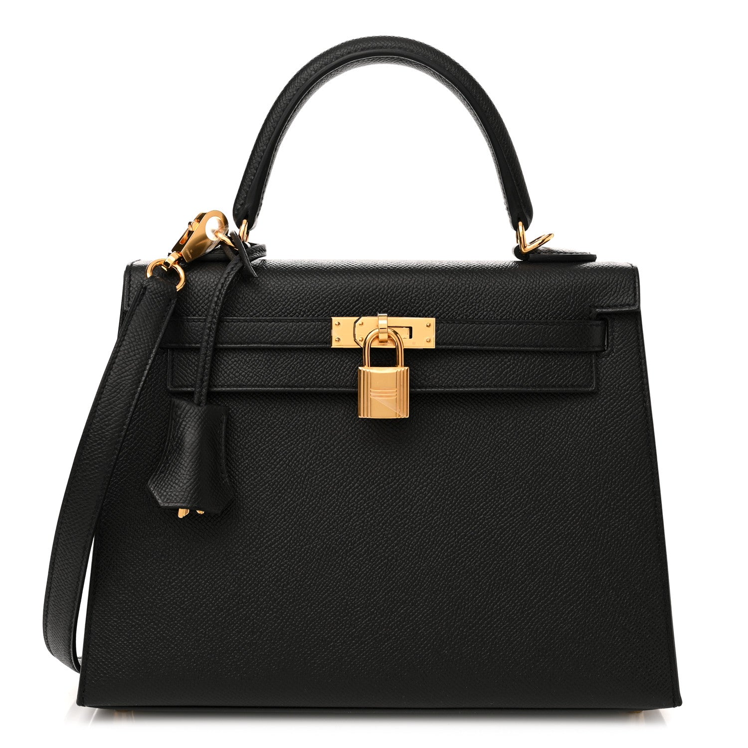 Hermes Epsom Kelly Sellier 25 Black 1 of 10