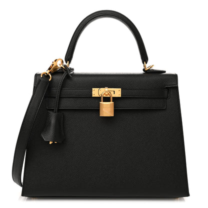 Hermes Epsom Kelly Sellier 25 Black 1 of 10