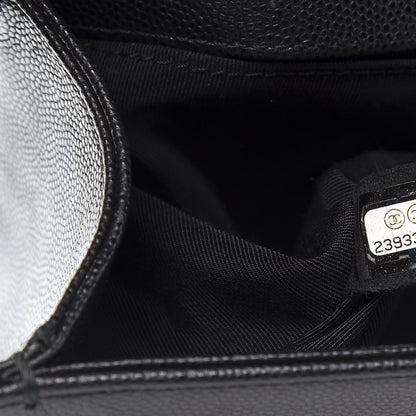 Chanel Caviar Quilted Medium Boy Flap Black 7 of 11