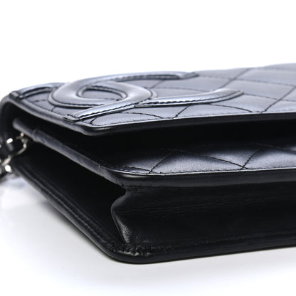 Chanel Calfskin Quilted Cambon Wallet On Chain WOC Black 8 of 9