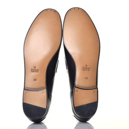Gucci Calfskin Womens Jordaan Loafers 40 Black 5 of 9
