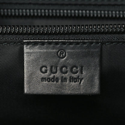 Gucci Techno Canvas Appia Calfskin Web Tote Backpack Black 6 of 10