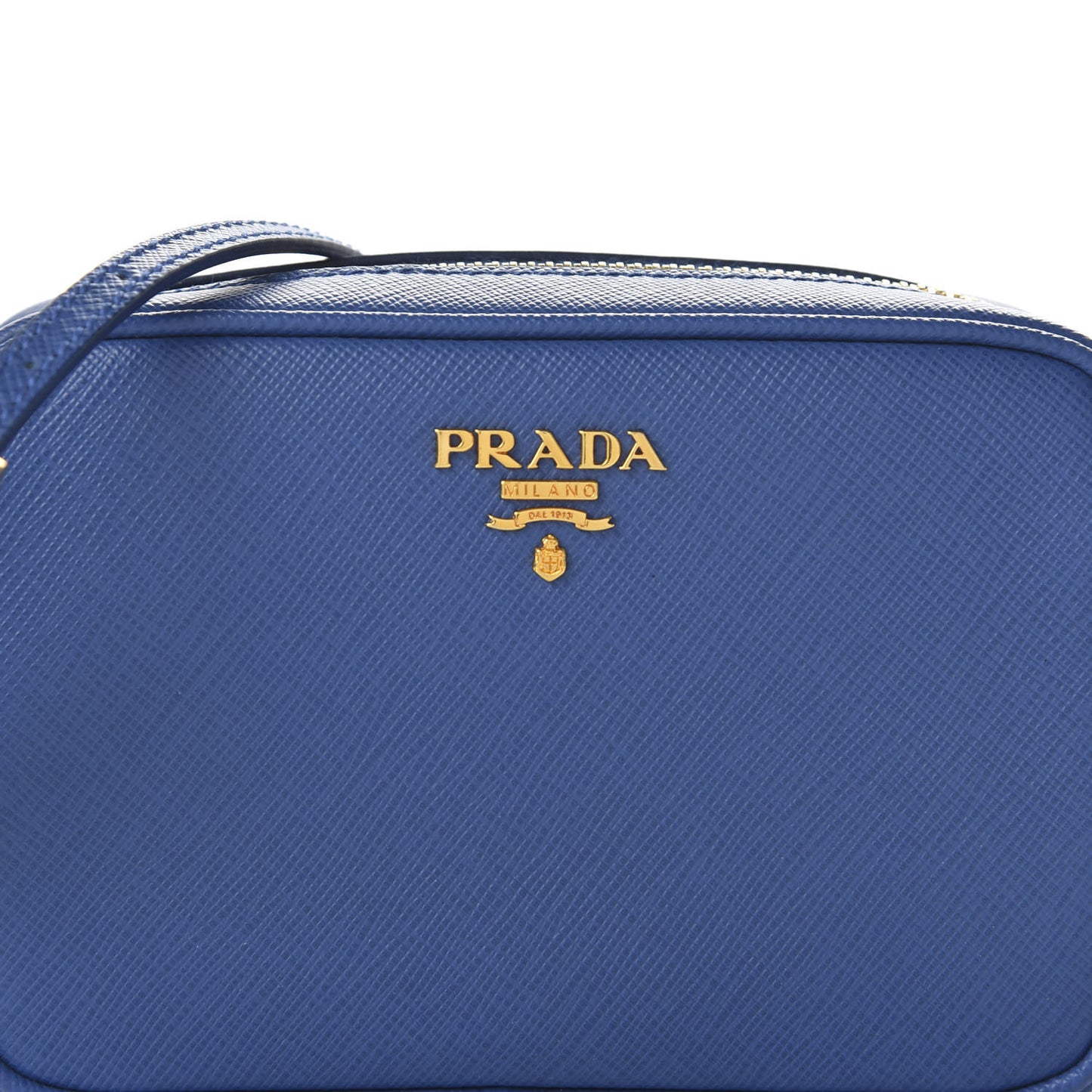 Saffiano Mini Camera Crossbody Bag Royal