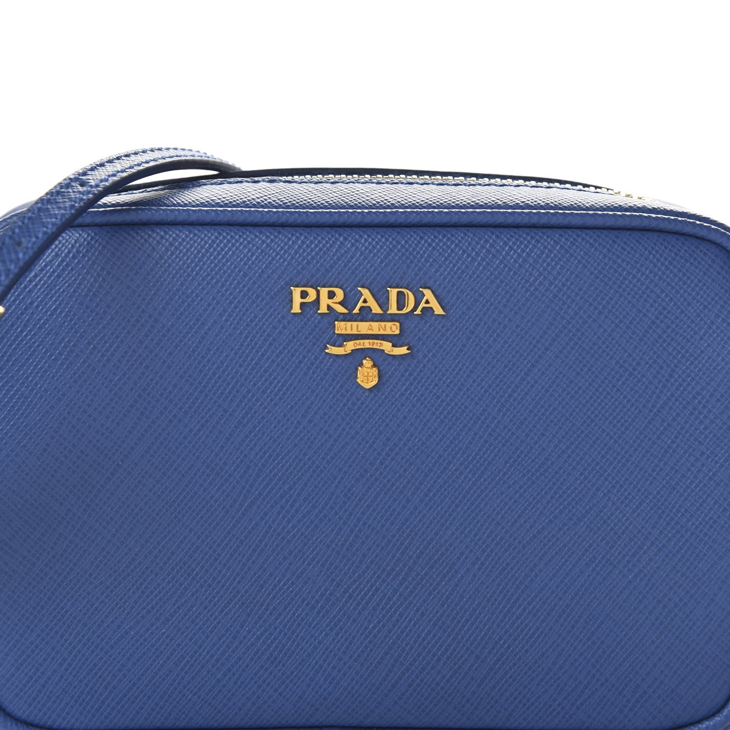 Prada Saffiano Mini Camera Crossbody Bag Royal 8 of 9