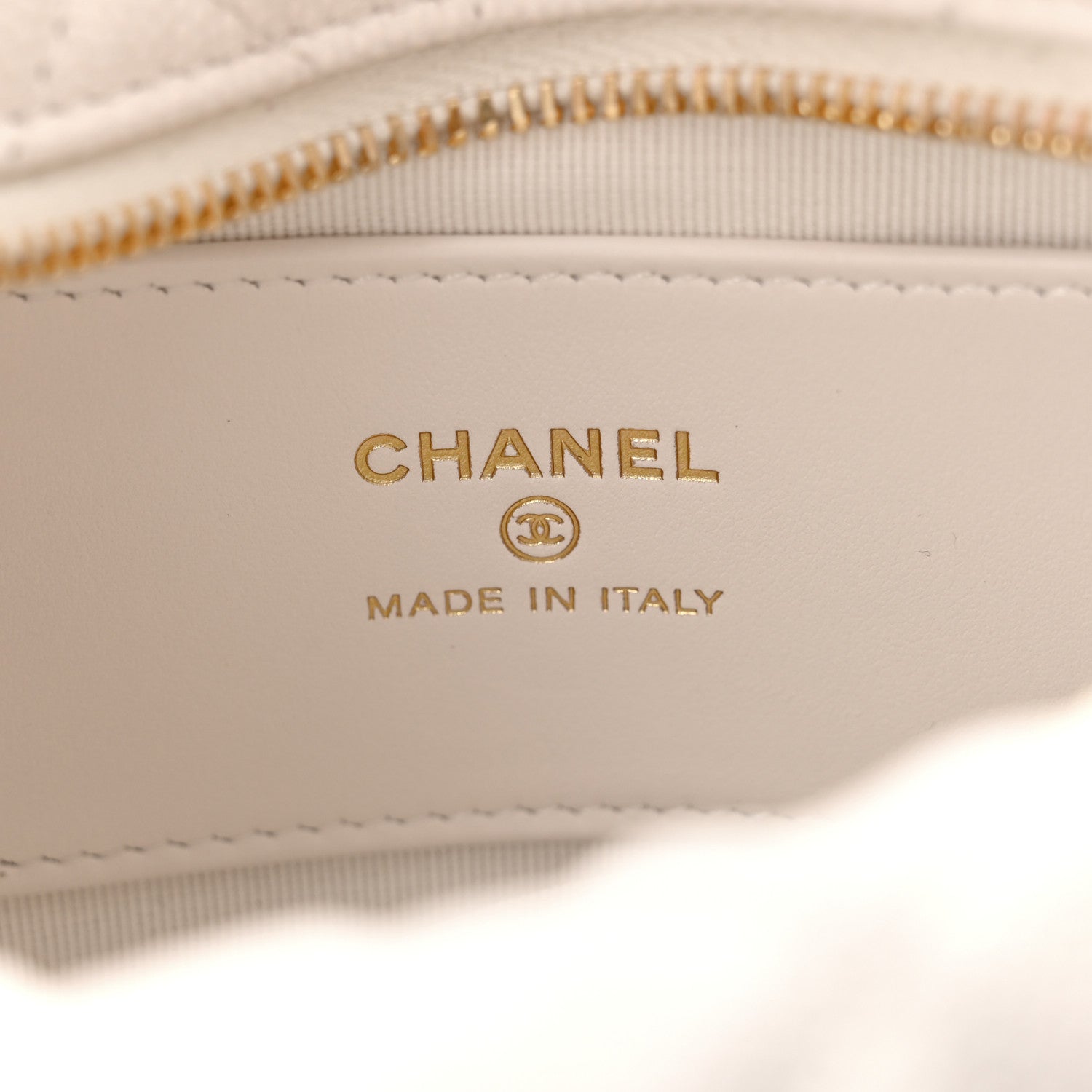 Chanel Caviar Quilted Polly Pocket Pouch Hobo White 6 of 11