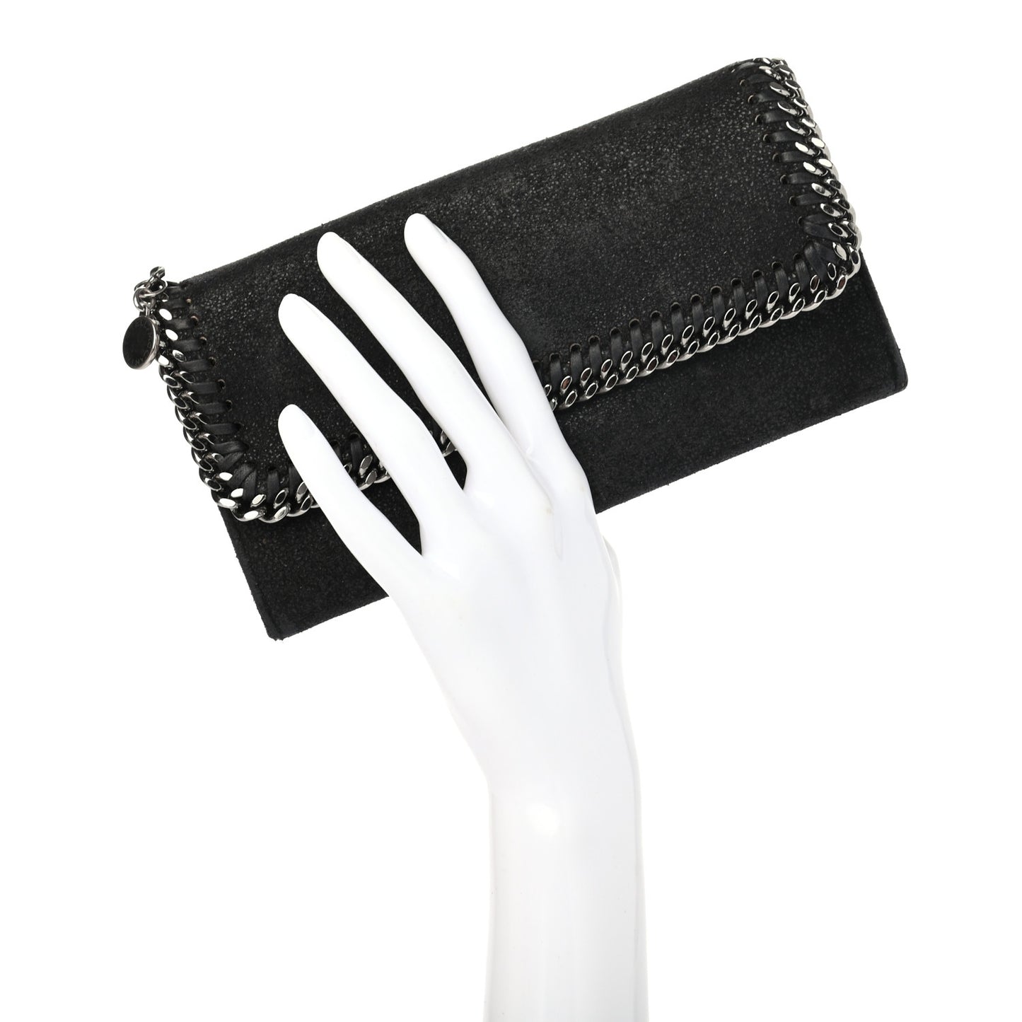 Shaggy Deer Falabella Flap Wallet Black